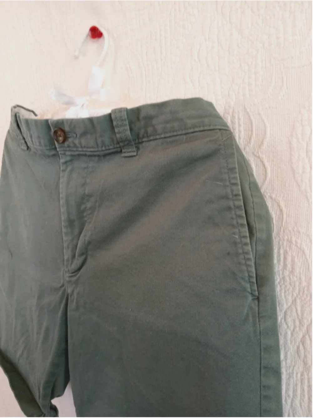 J.crew Flat Front Chino Shorts laurel Green 34 waist 9in Inseam gender neutral